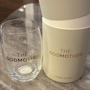 The Godmother‎ Gold Wine Glass